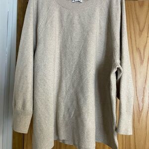 Ava & Viv Light Tan Crew Neck Sweater
